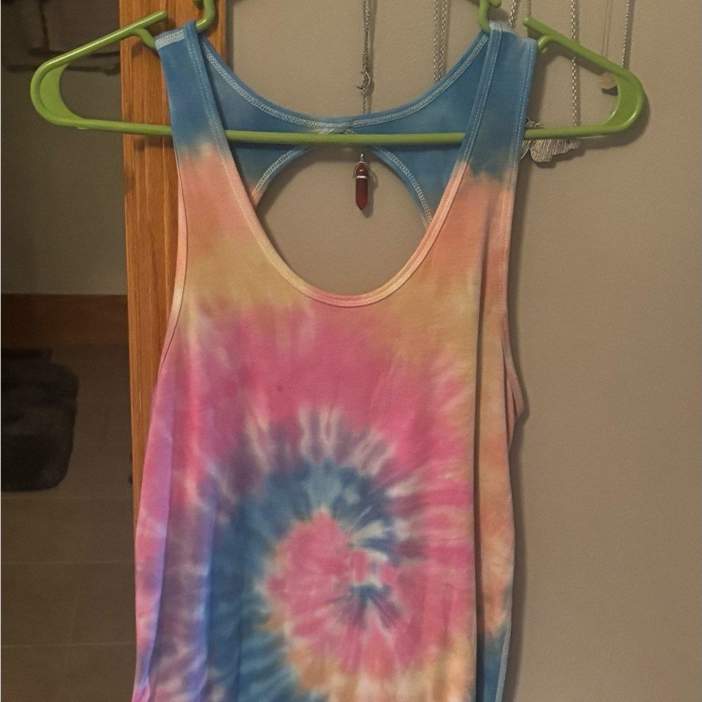 ZYIA Multicolor Tie-Dye Tank Top
